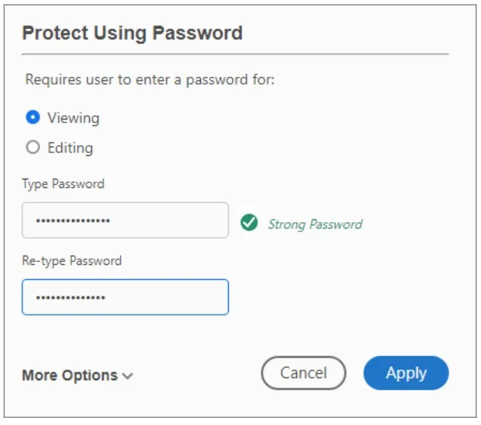 proteggere pdf con password