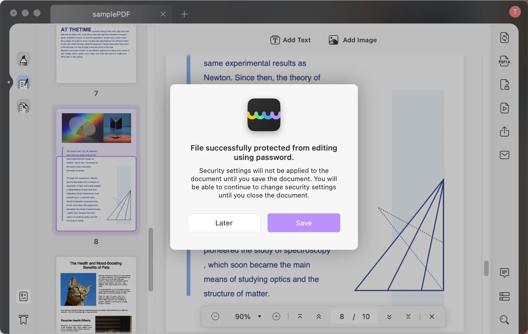 mettre un mot de passe sur un pdf