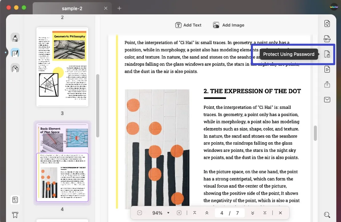 adicionar senha ao pdf