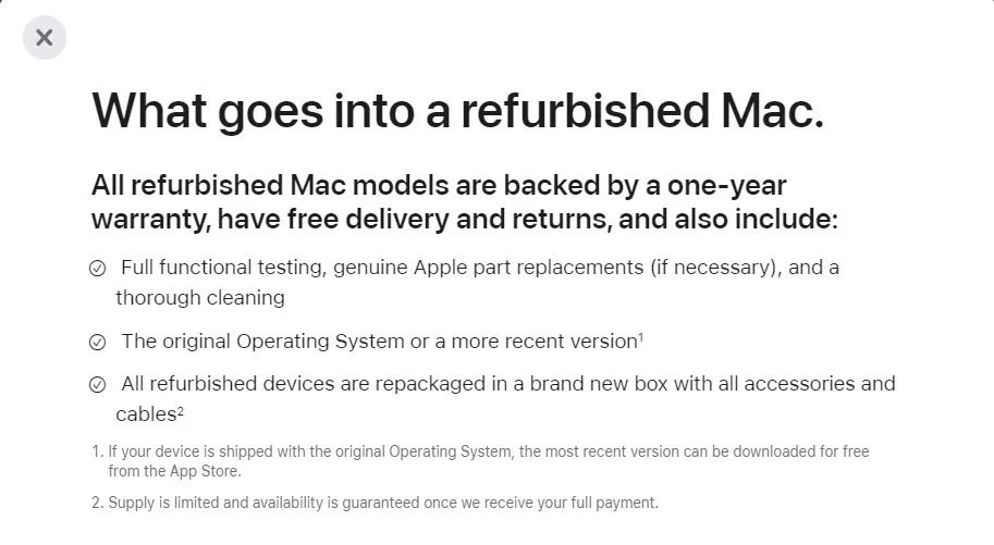 refurbished macbook air