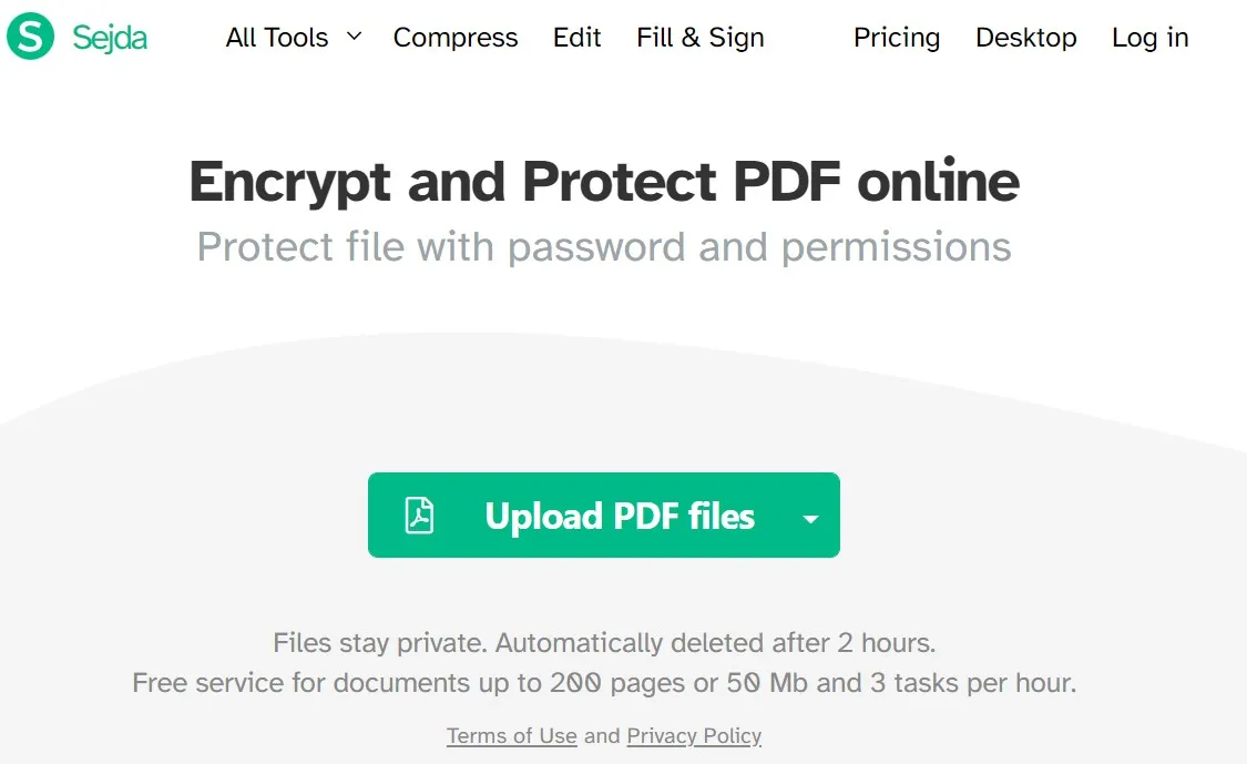 senha de proteção ao PDF
