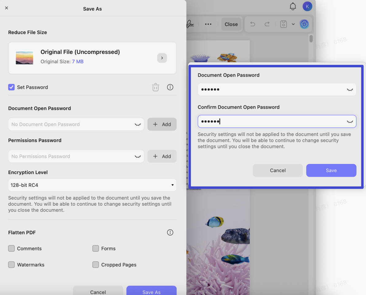 document open how to encrypt a pdf on mac