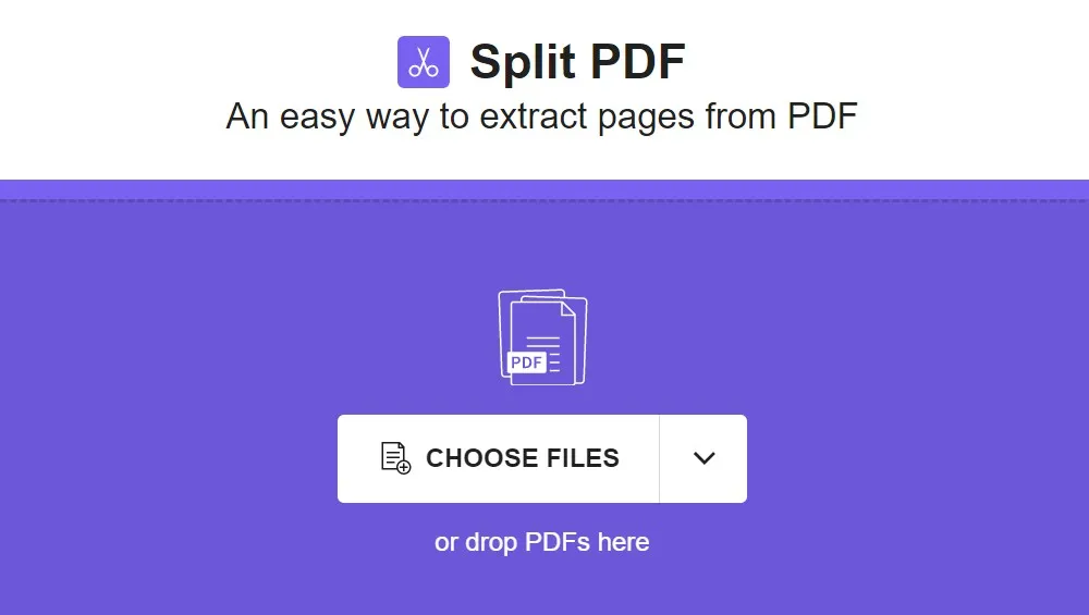 Split PDF: A free online PDF page splitter