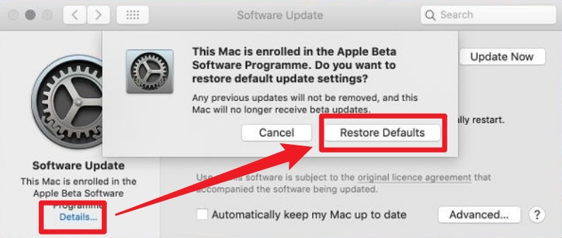 downgrade macos 13 venture