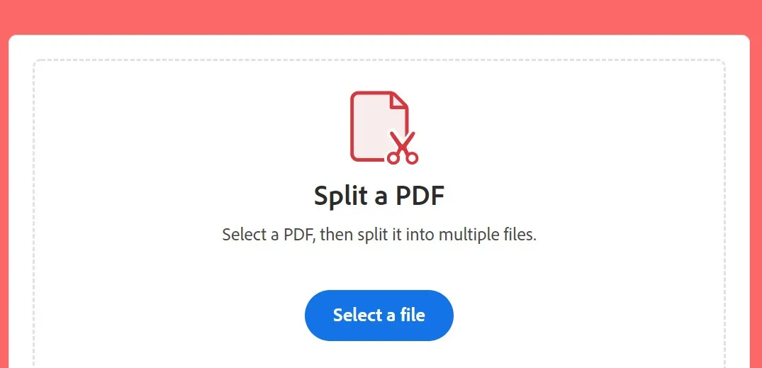 How to split a PDF into multiple files