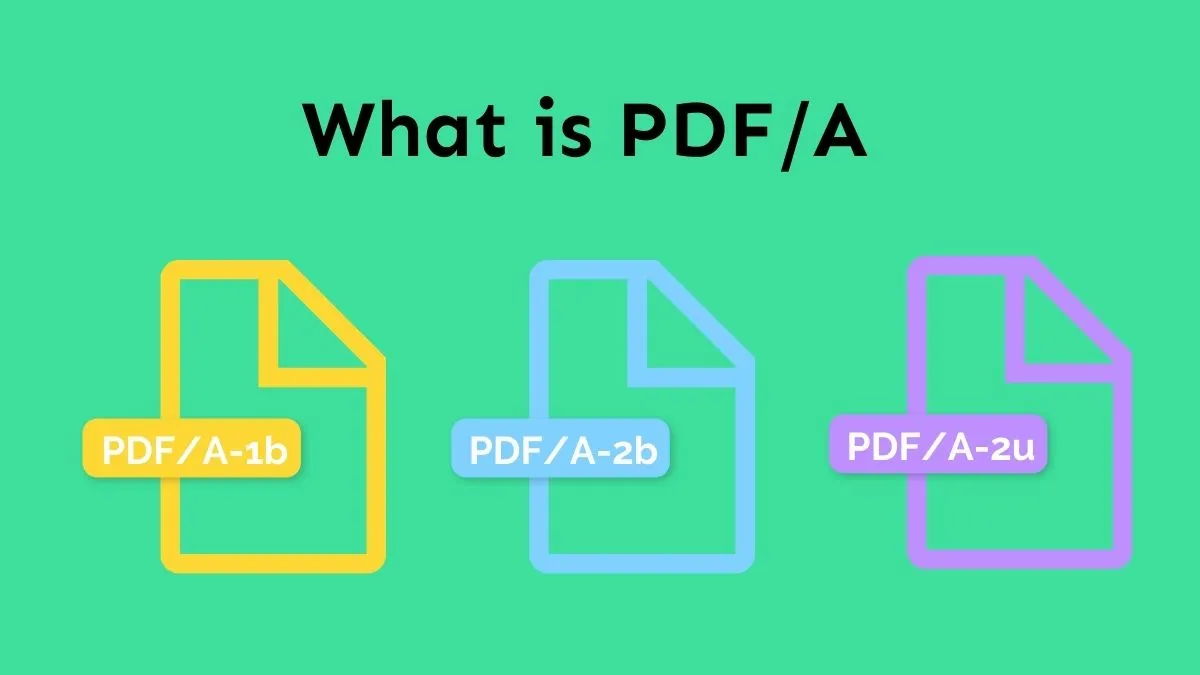 PDF/A Arten