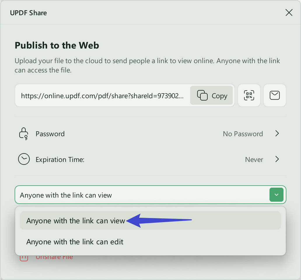 lock pdf from editing share pdf with link