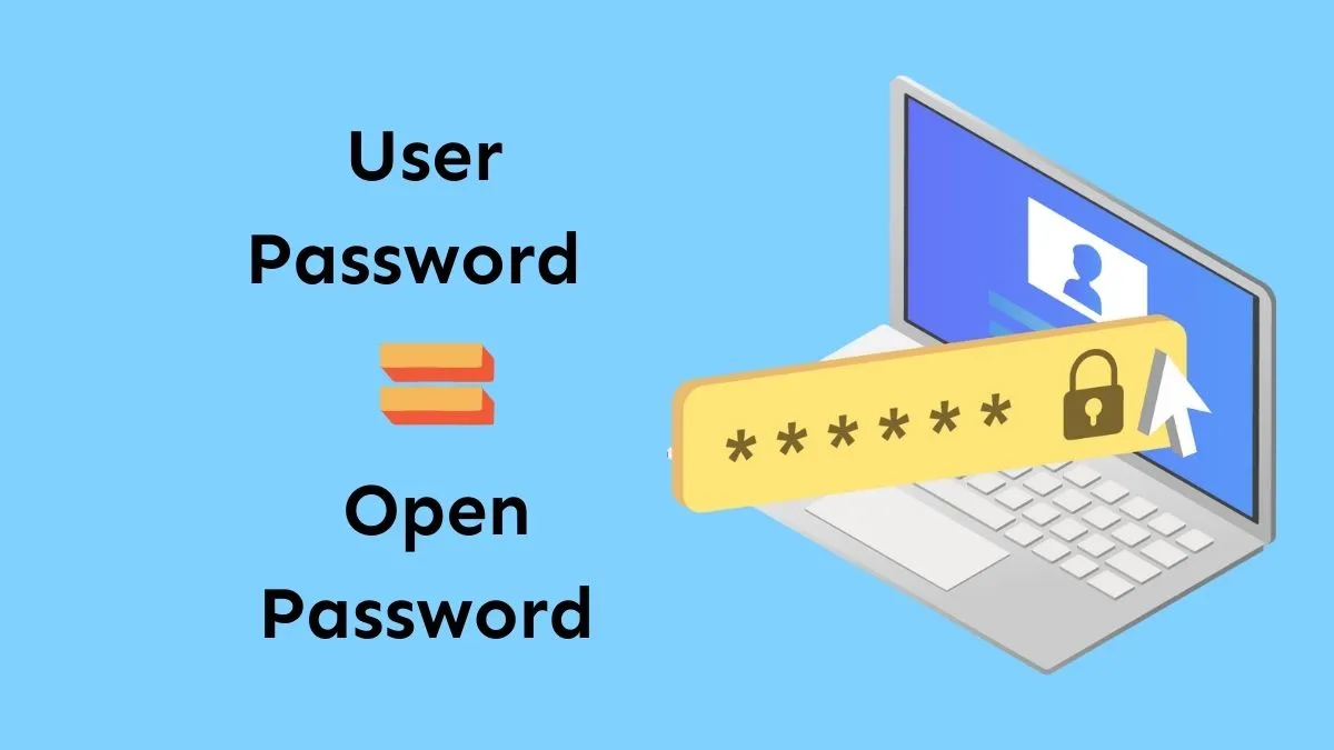 Mot de passe d'utilisateur ou mot de passe d'ouverture