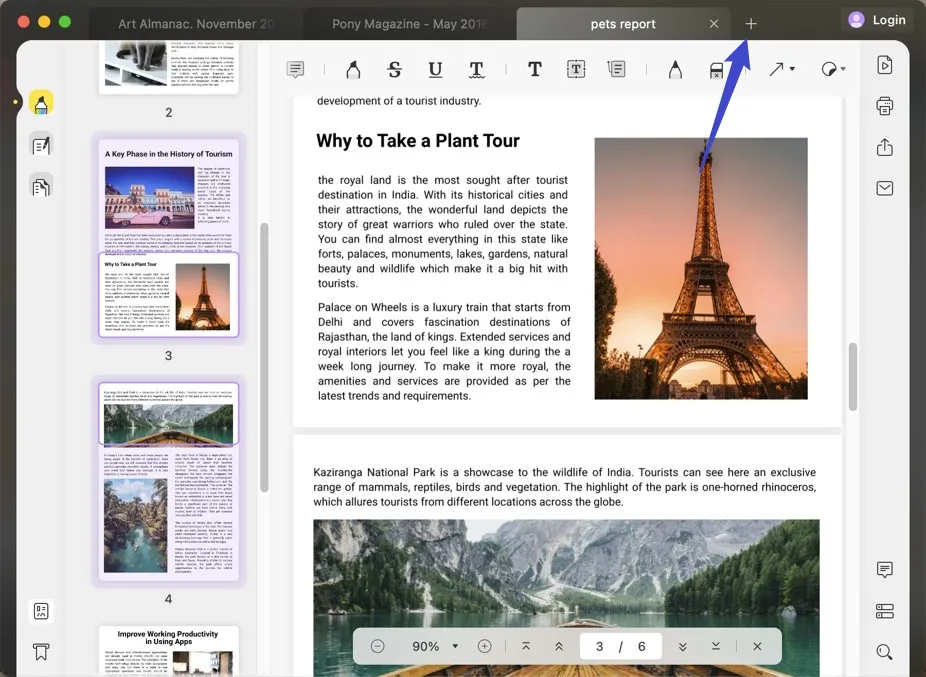 view multiple pdfs in tabs mac
