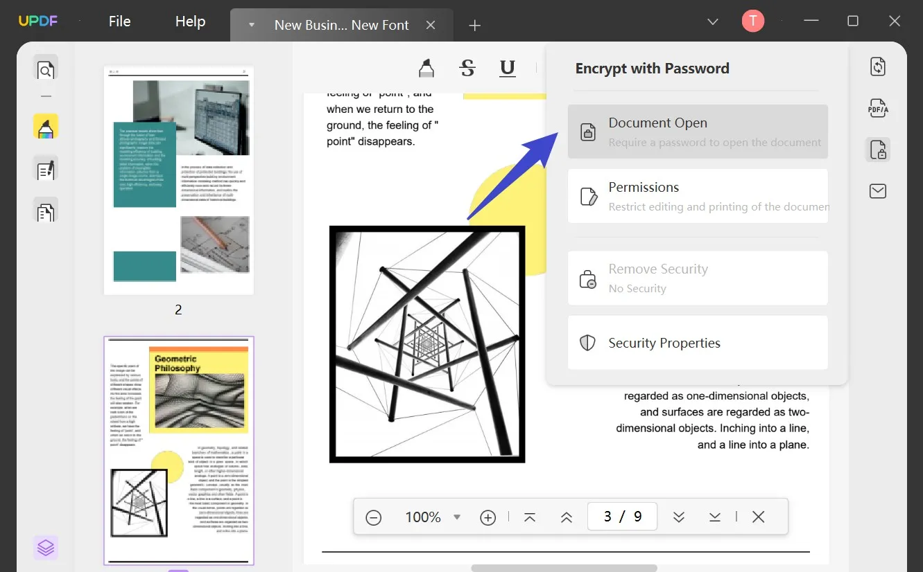 añadir una contraseña de apertura a pdf