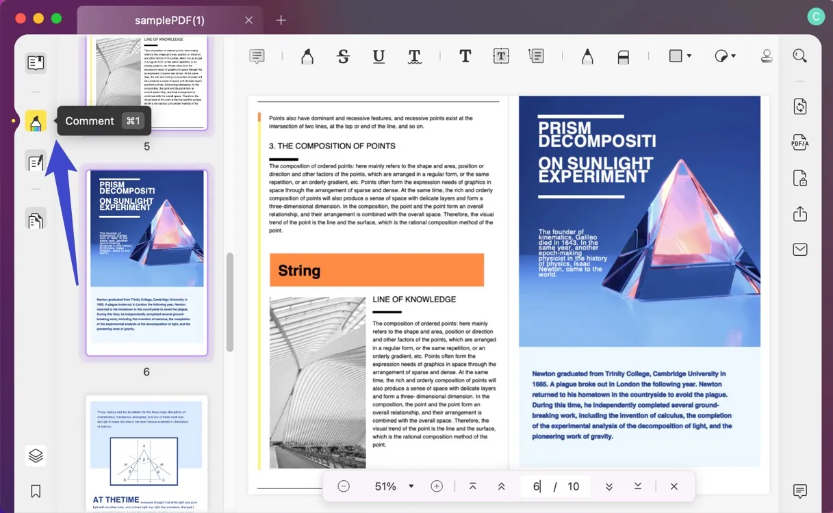 PDF にコメント オプションを描画