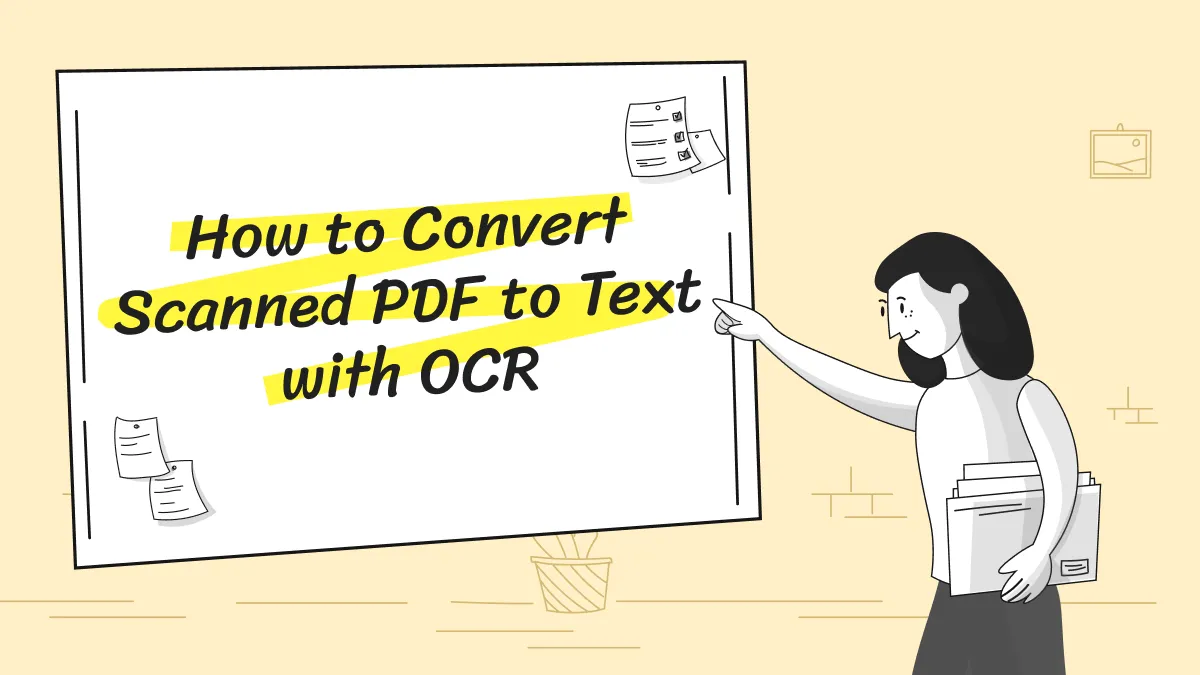 convert scanned pdf to text with ocr