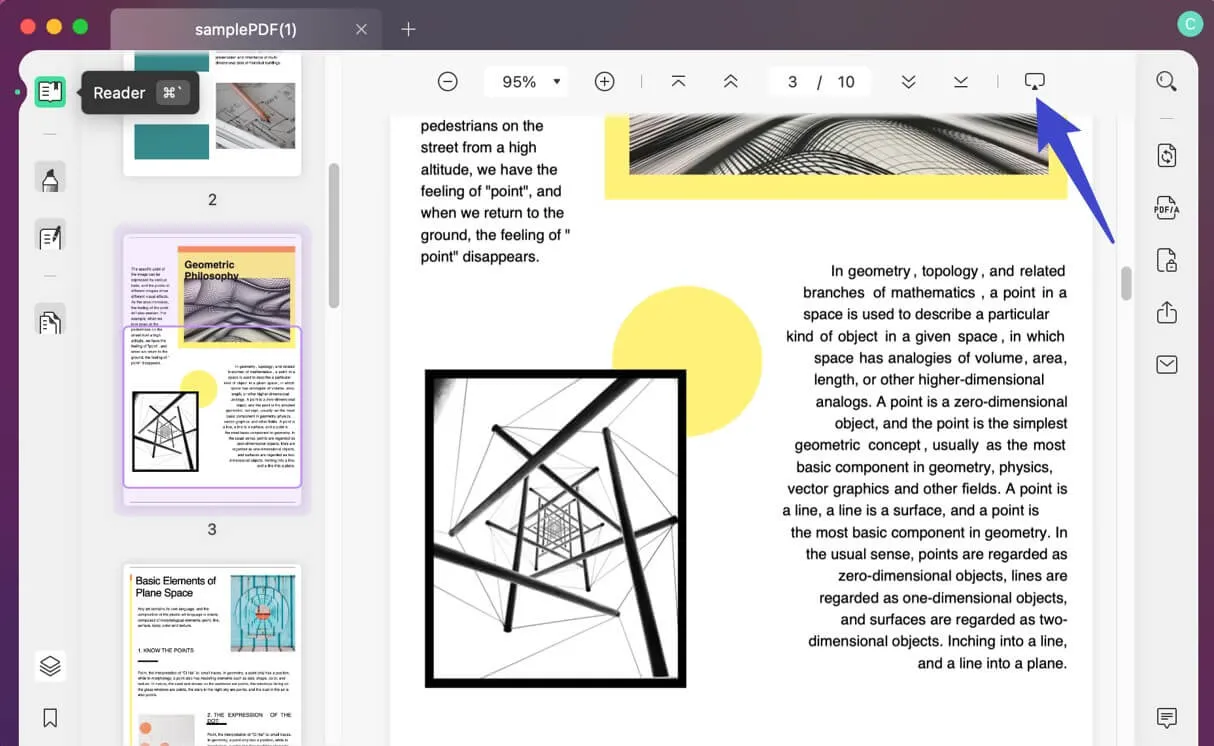 visualizza pdf come slideshow