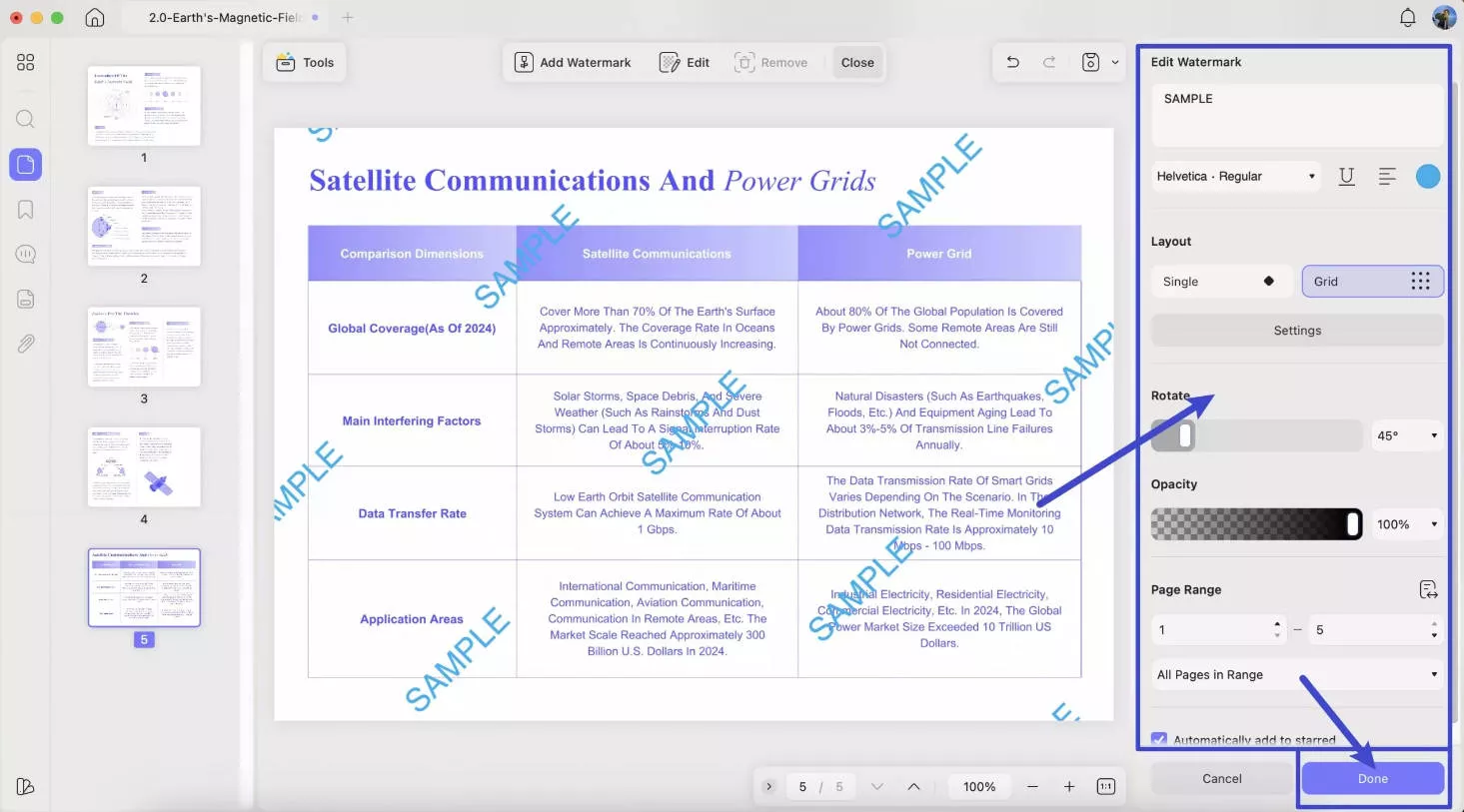 add watermark to pdf mac with updf