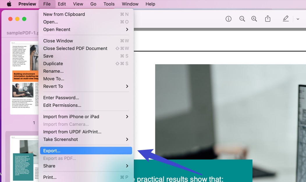how to turn pdf to jpg on mac