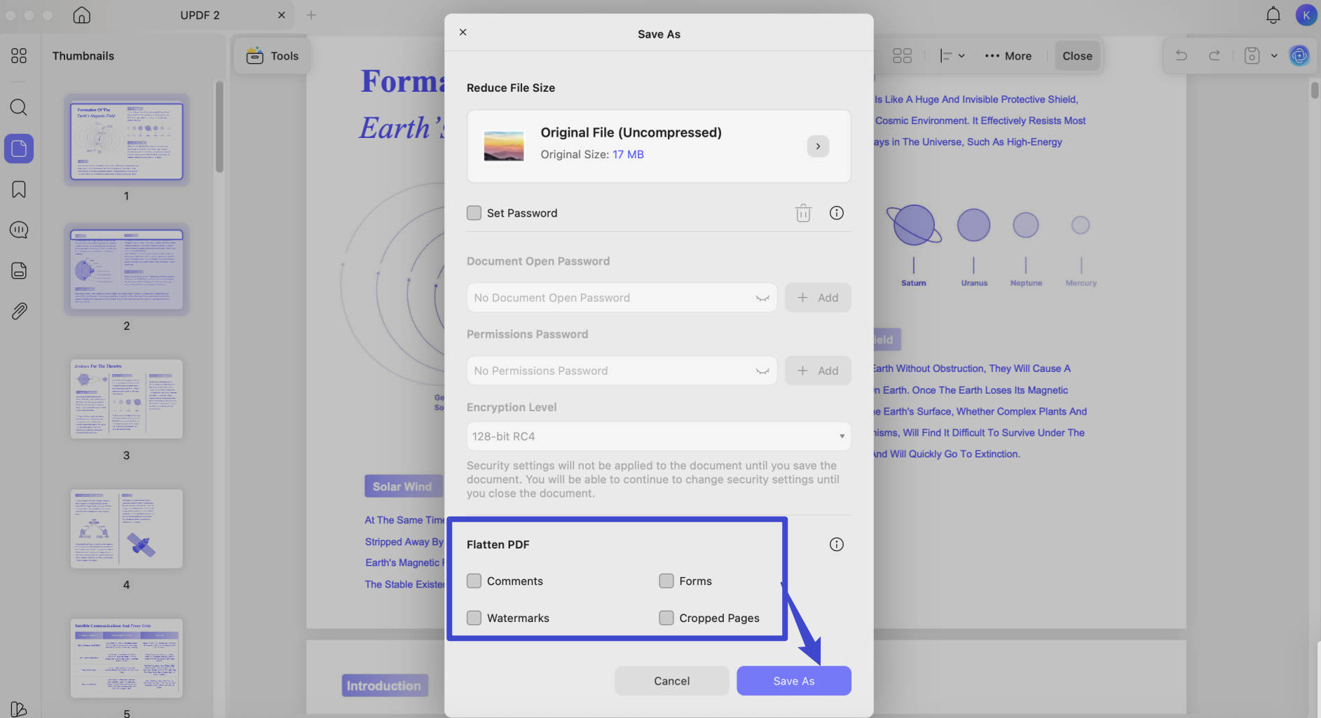 flatton pdf on mac with updf