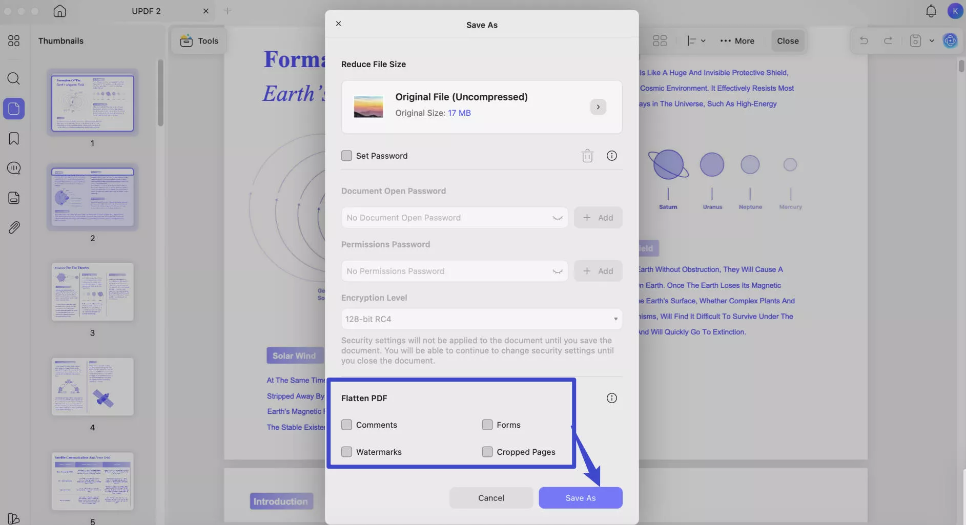 flatton pdf on mac with updf