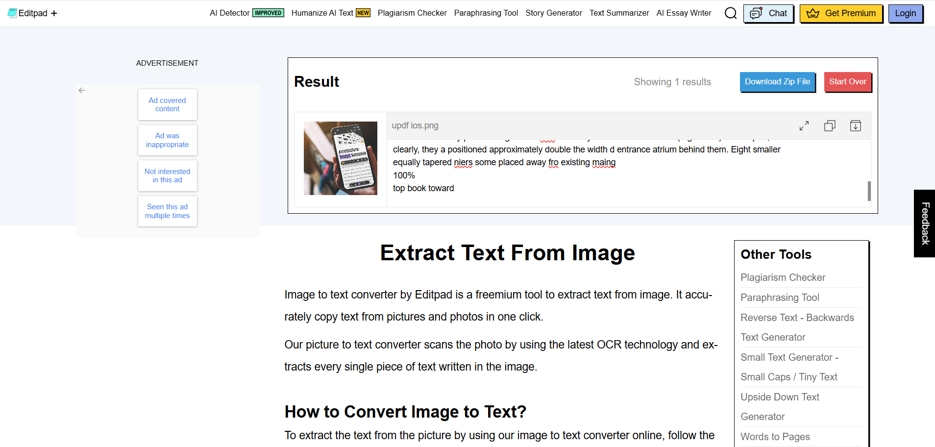 editpad image to text converter