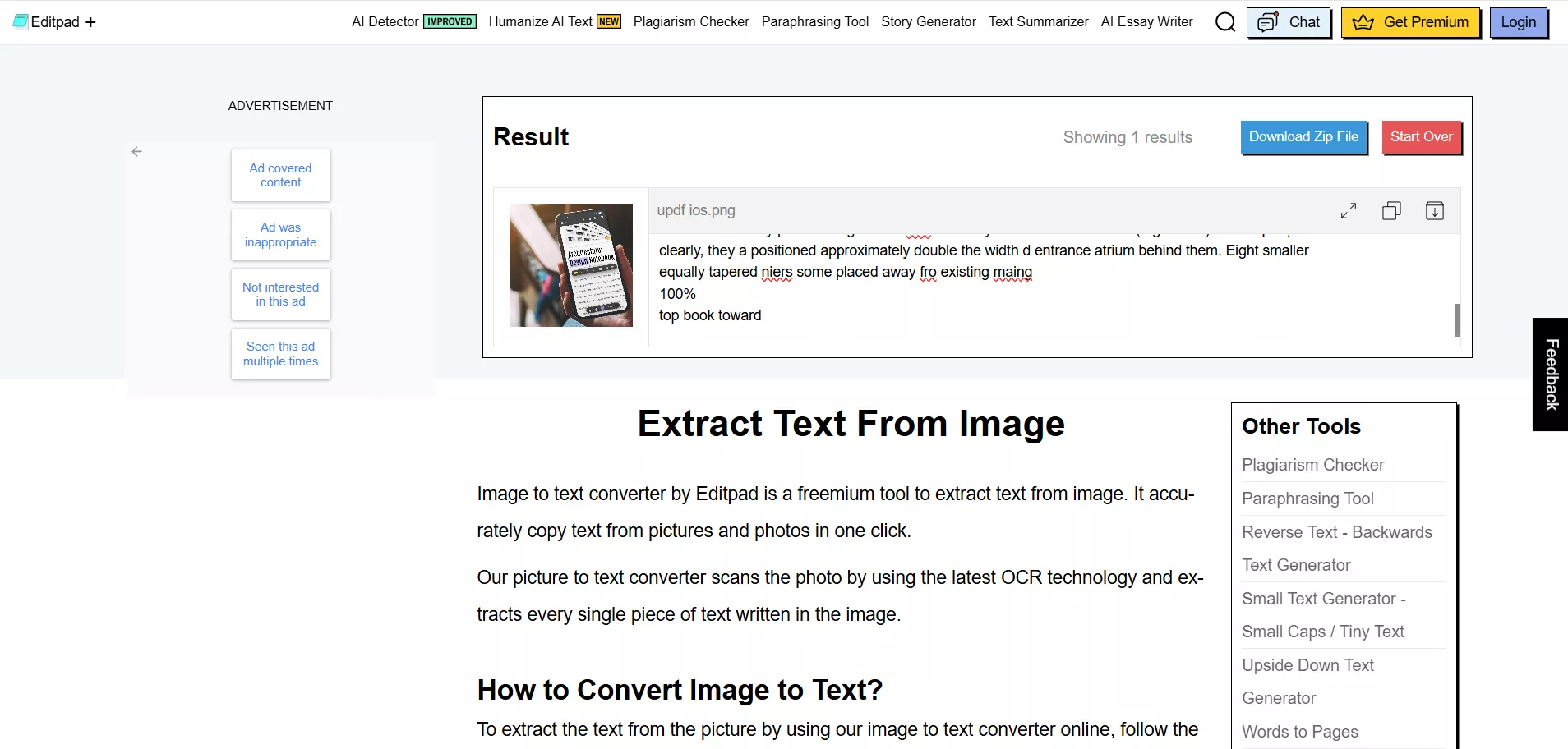 editpad image to text converter