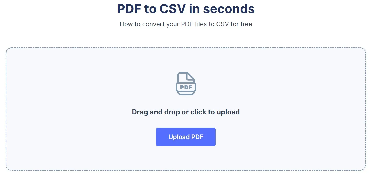 Convertidor de pdf a csv nanoredes