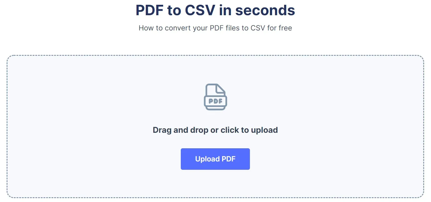 pdf to csv converter nanonets