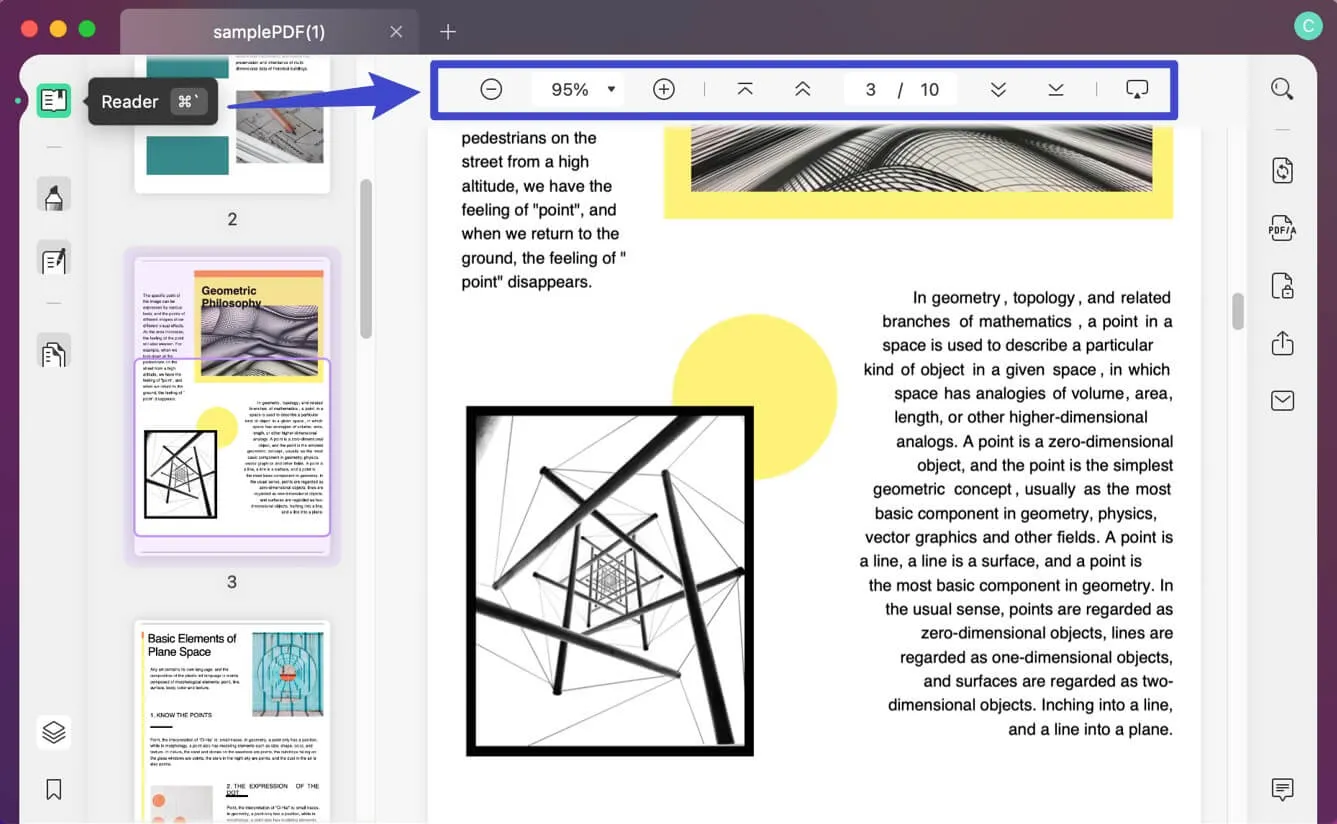 barre d’outils de navigation