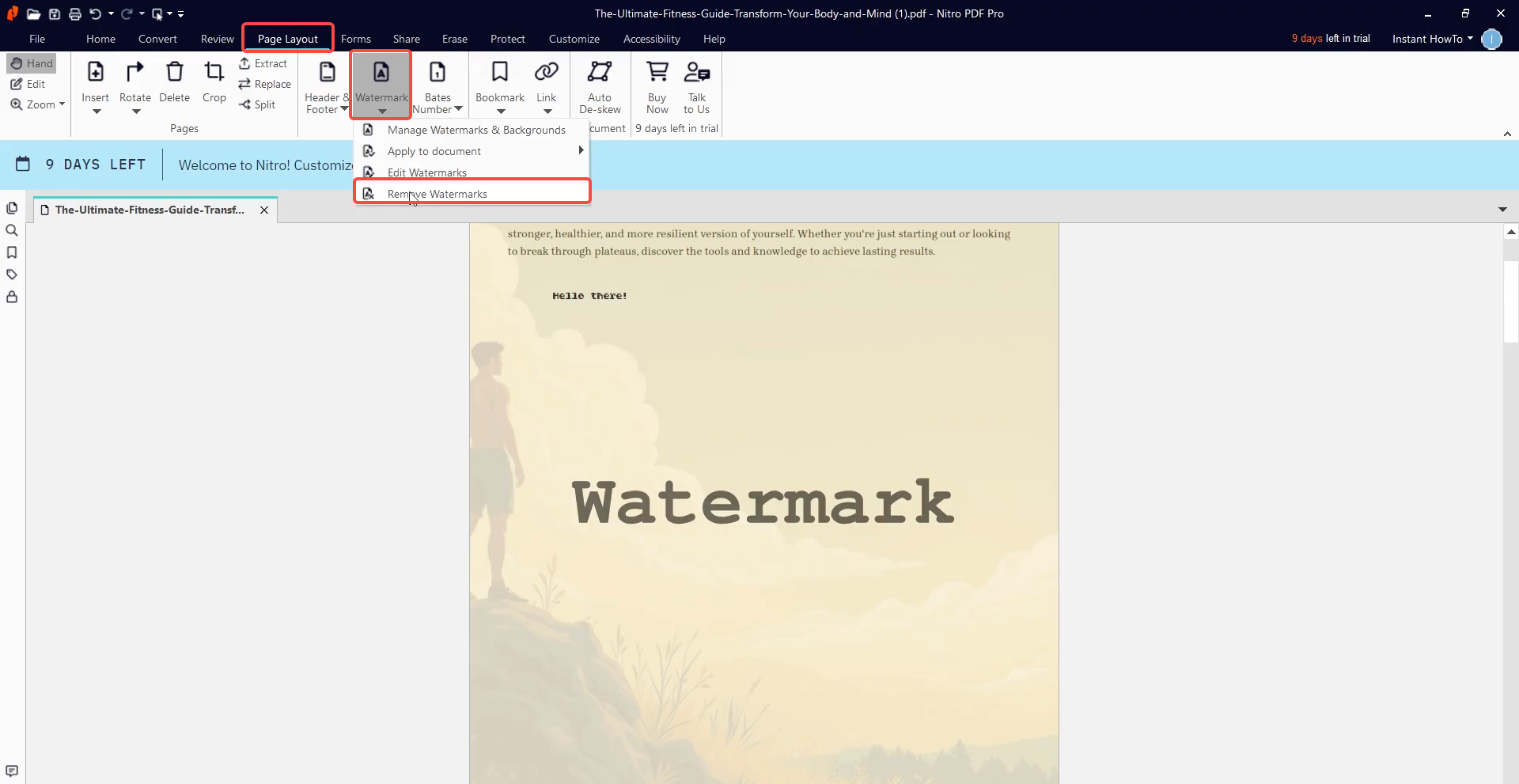nitro remove watermark steps