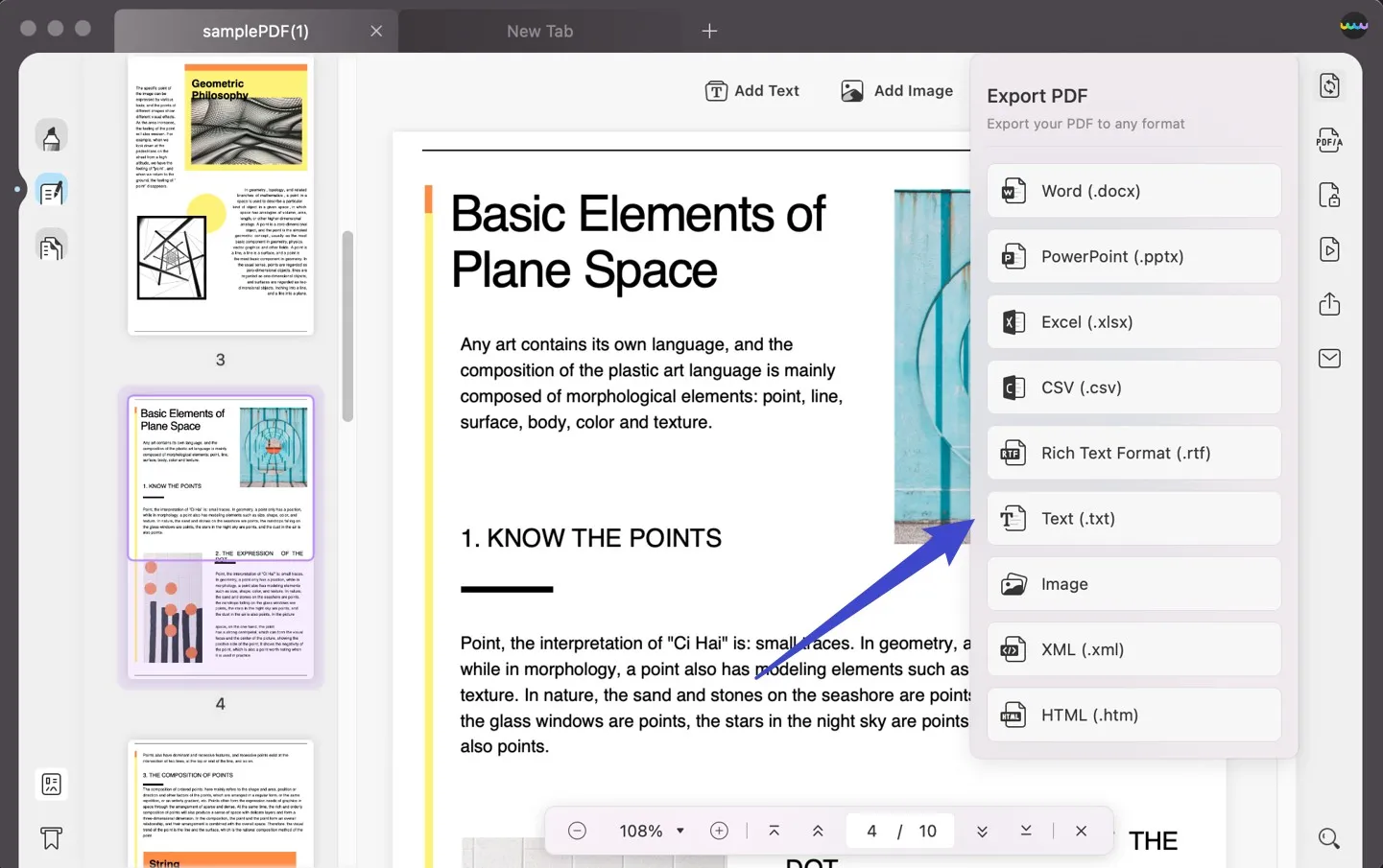 mac convertire pdf in testo