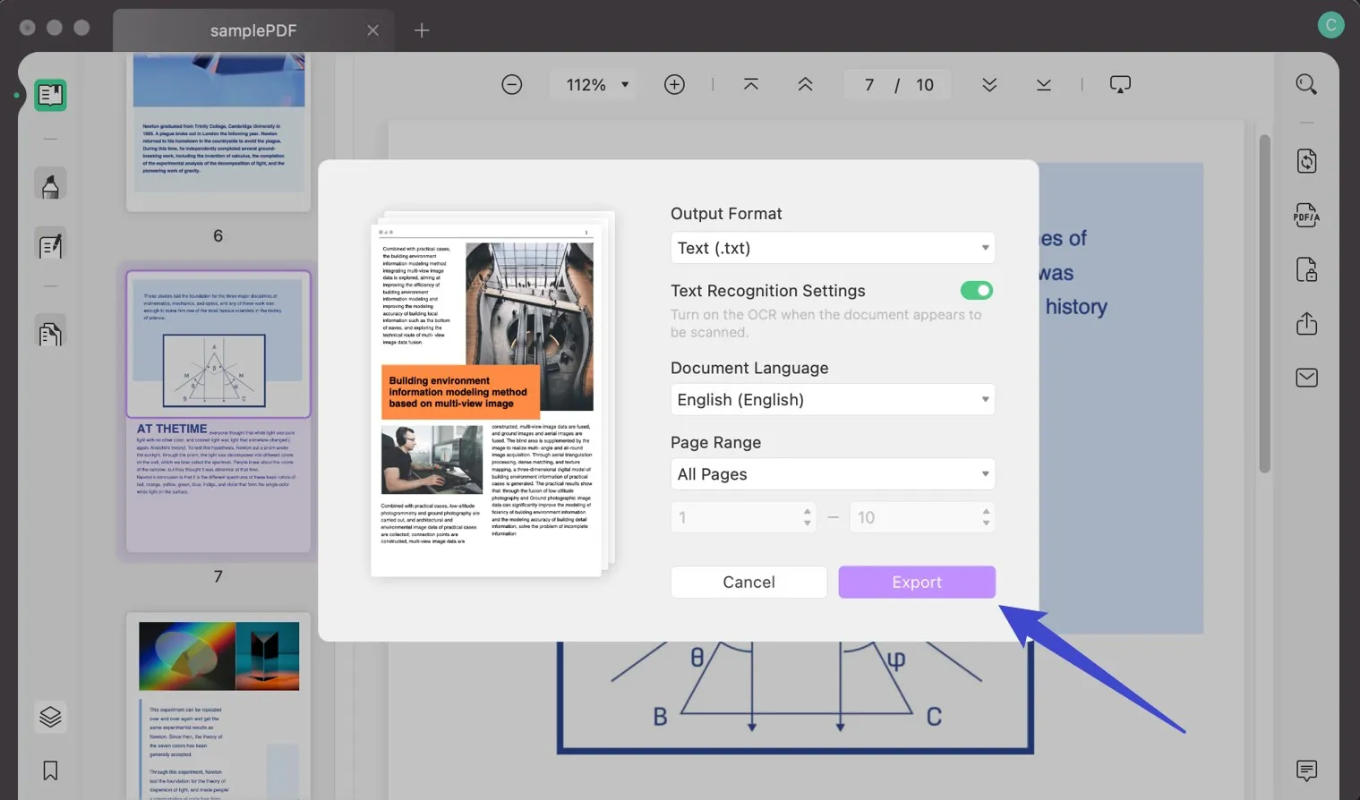 come convertire pdf in testo su mac