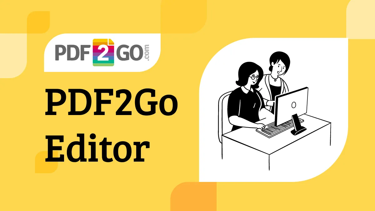 Make Flawless PDF Edits using PDF2go Editor