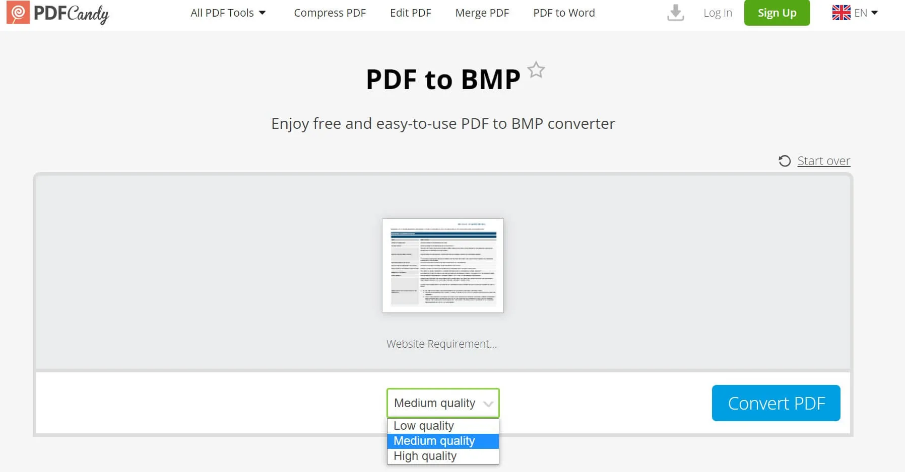  convertir pdf en bmp