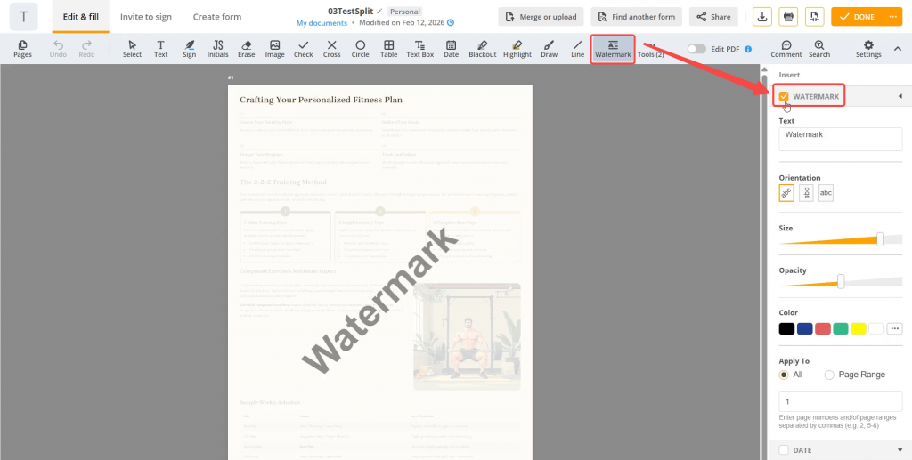 pdffiller removes watermark steps