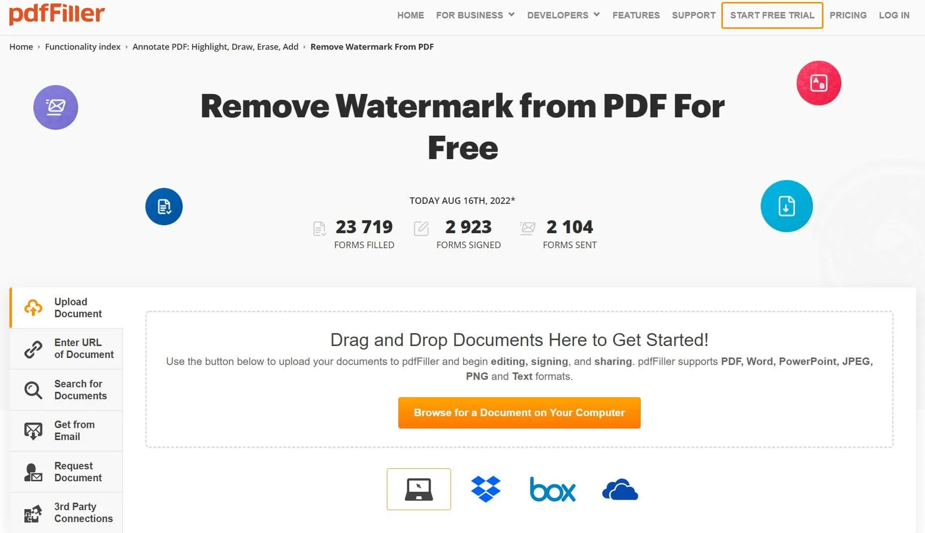 removedor de marca de agua pdf en línea