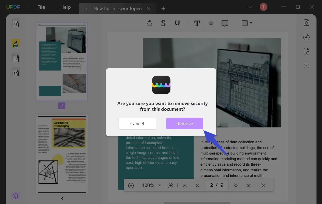 remove security from pdf