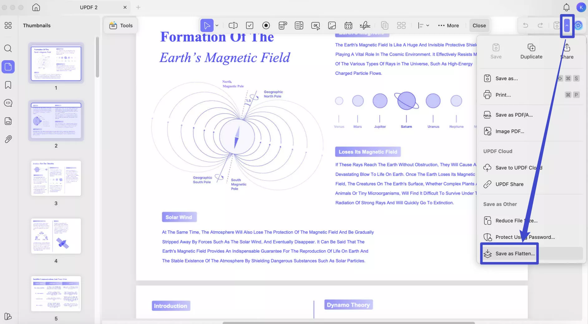 flatten pdf on mac