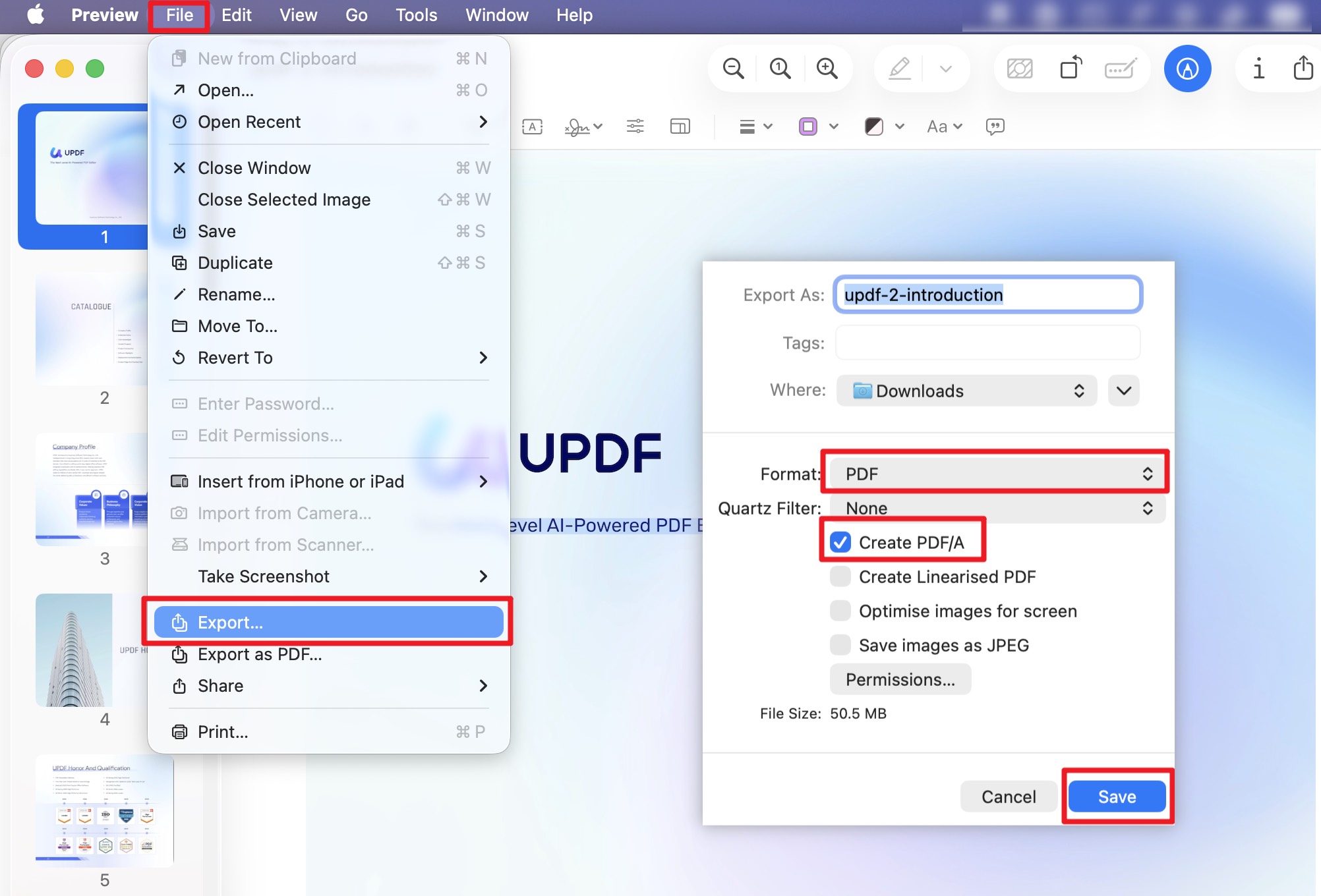 convert heic back to pdf mac preview