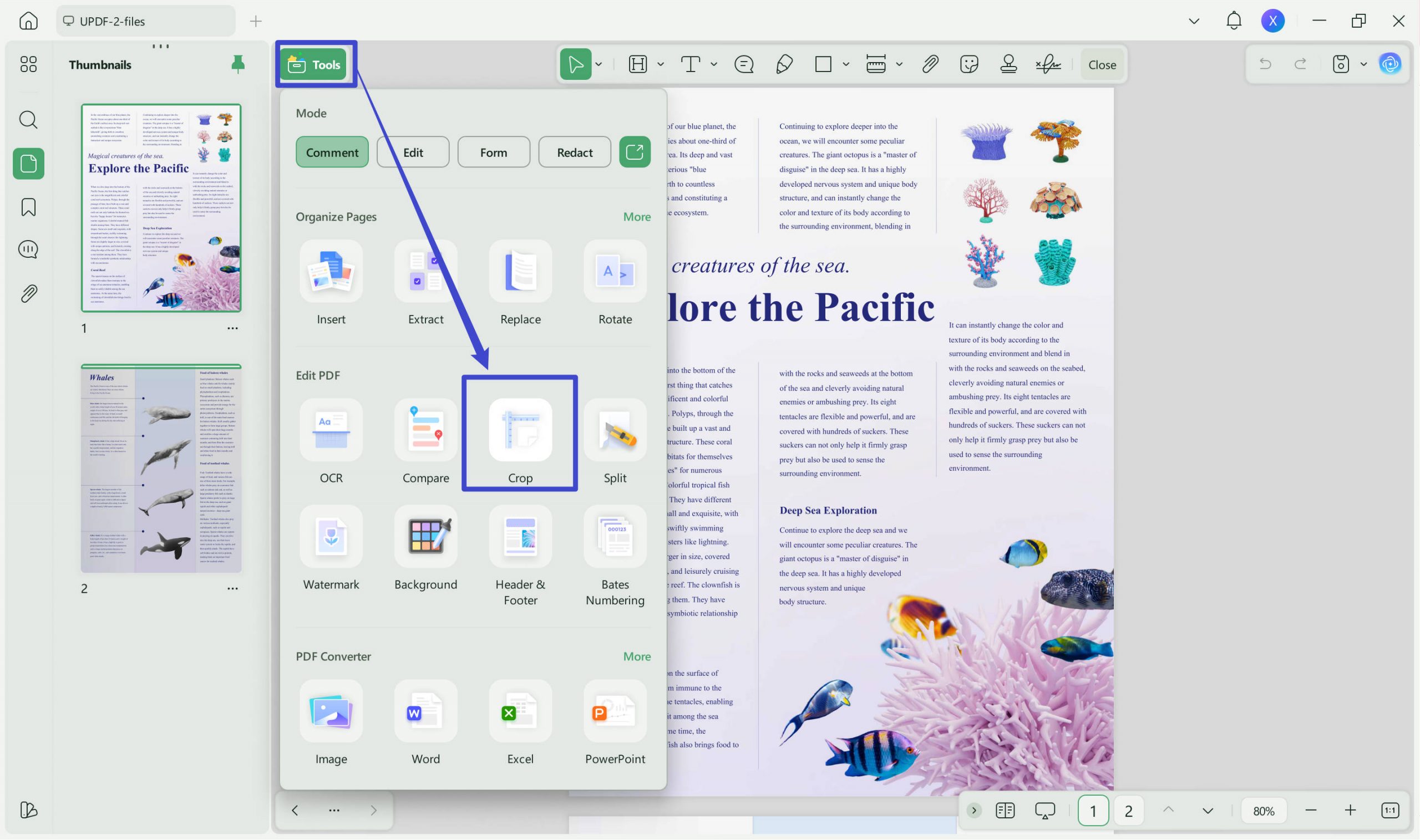 resize pdf file