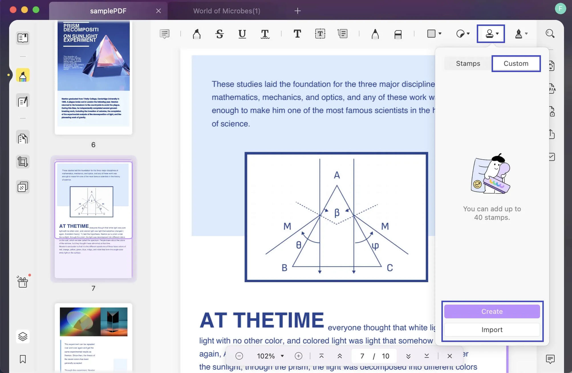 custom pdf stamp