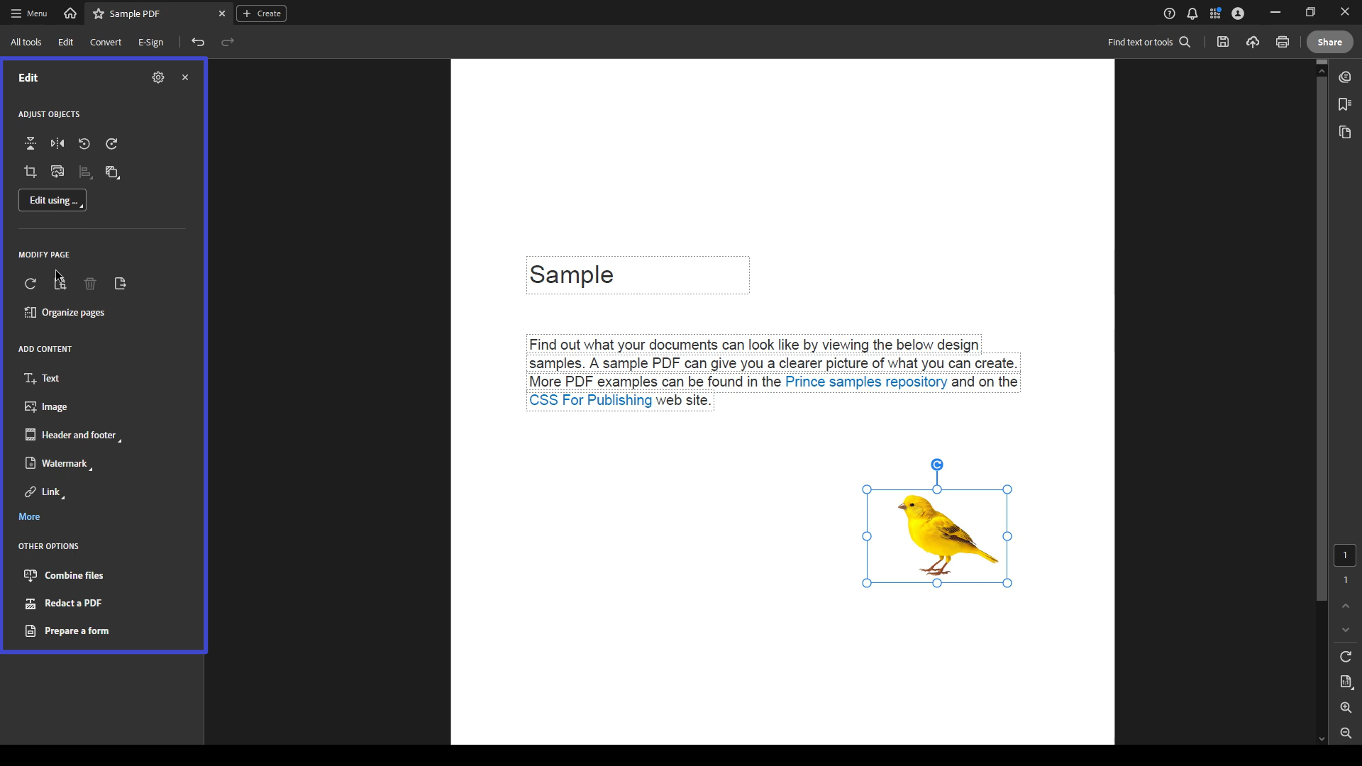 edit pdf in adobe acrobat