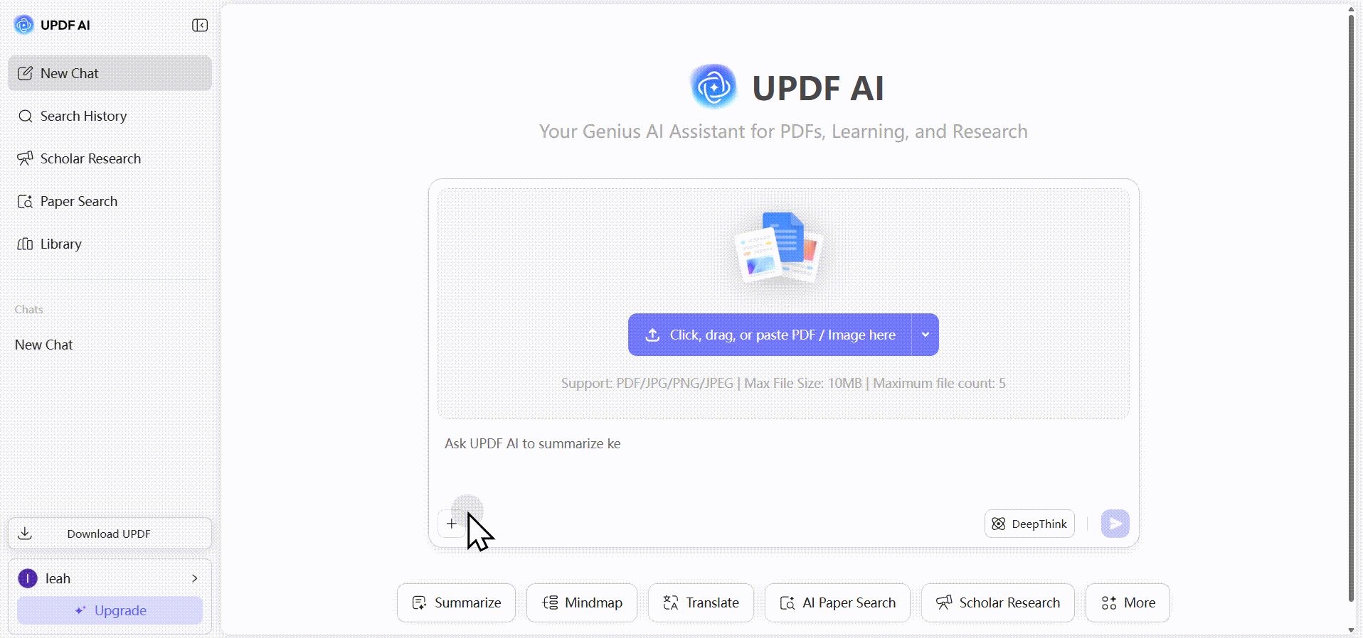 extract text from image updf ai online
