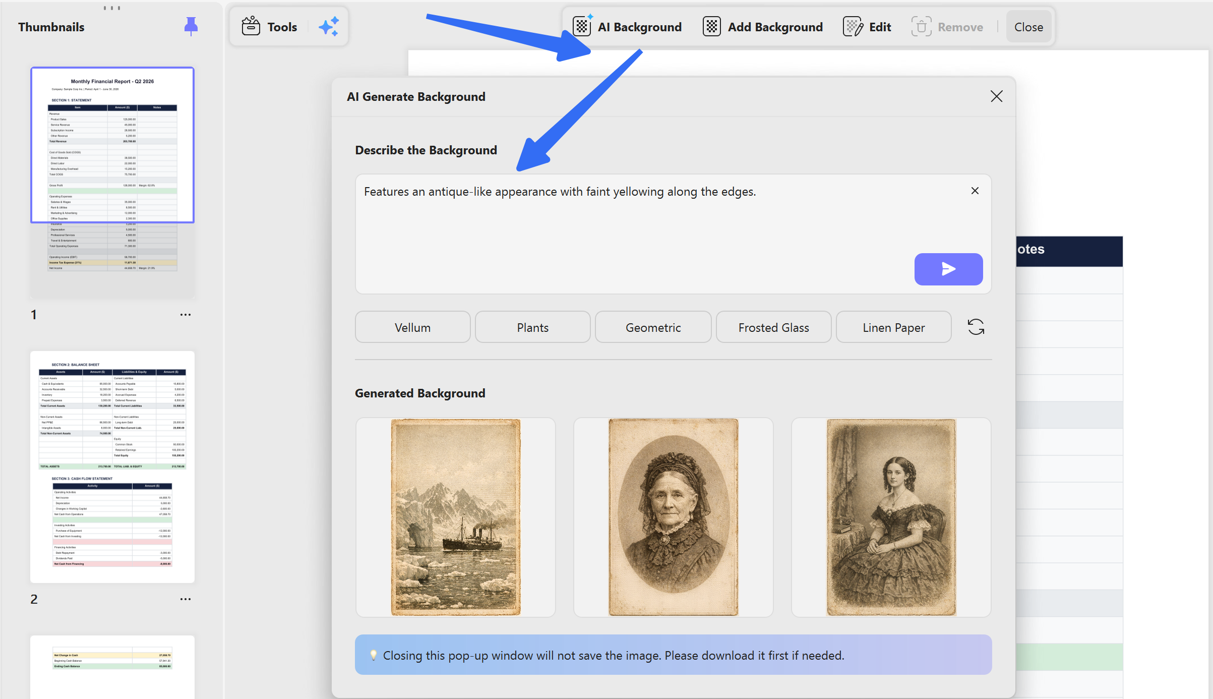 ai to change pdf background color