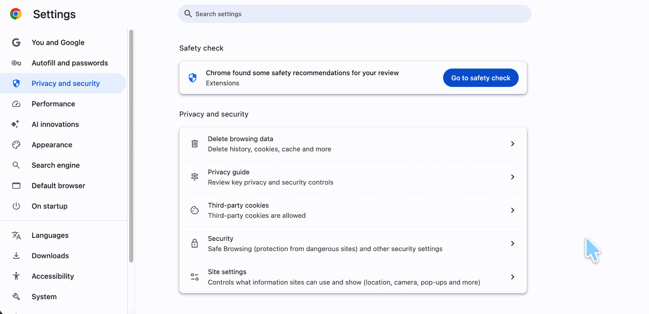 open pdfs in chrome setting