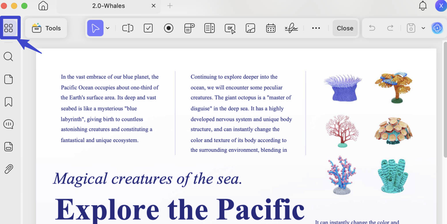 Resize PDF on Mac by Deleting PDF Pages
