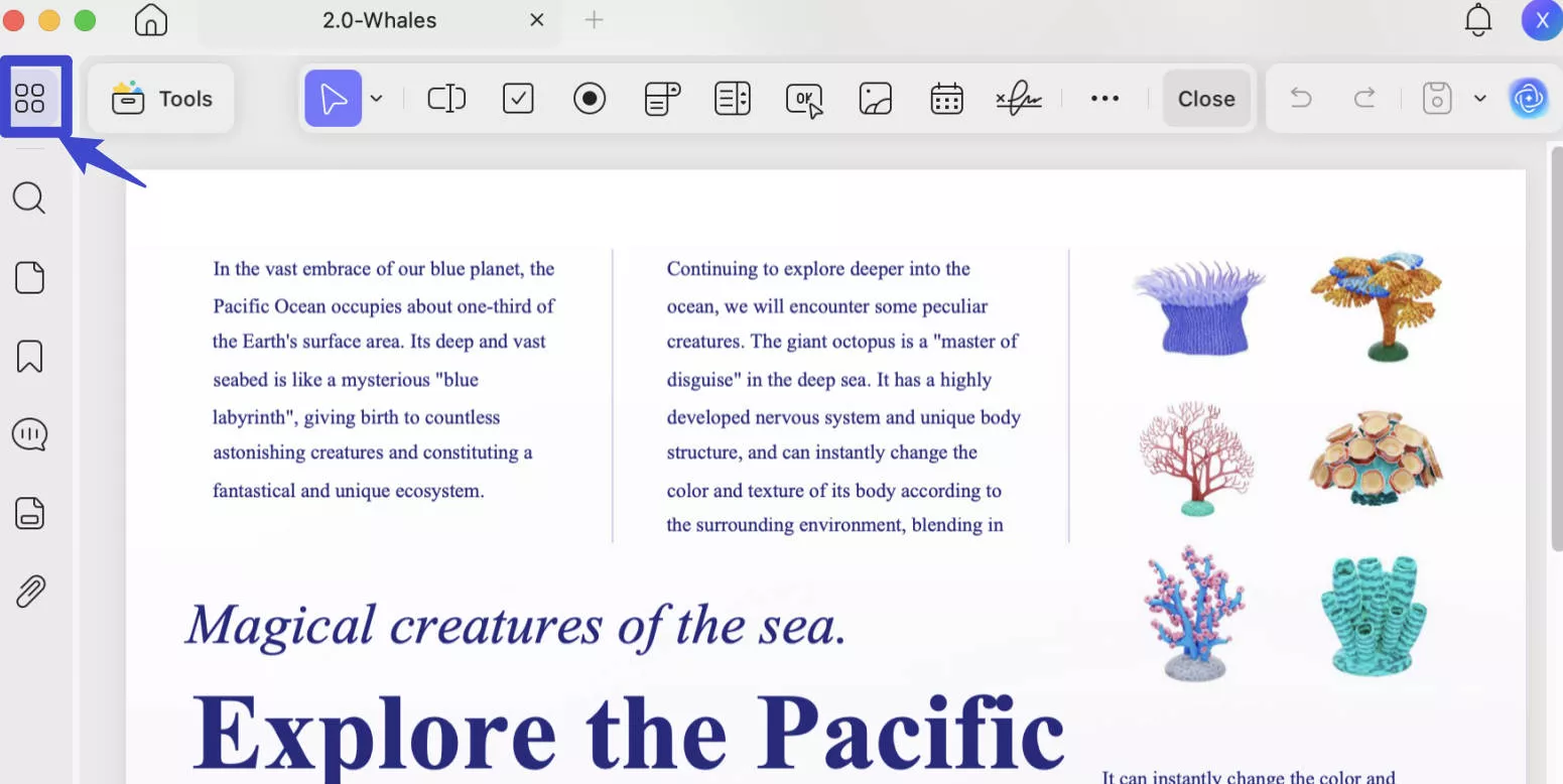 Resize PDF on Mac by Deleting PDF Pages