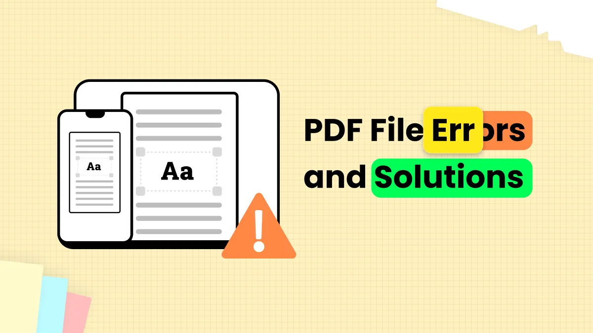 Errori e soluzioni dei file PDF più comuni