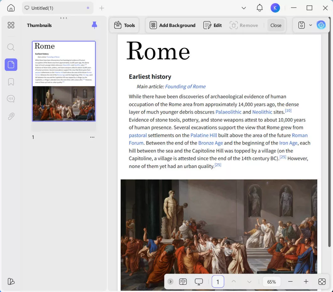 remove image background before