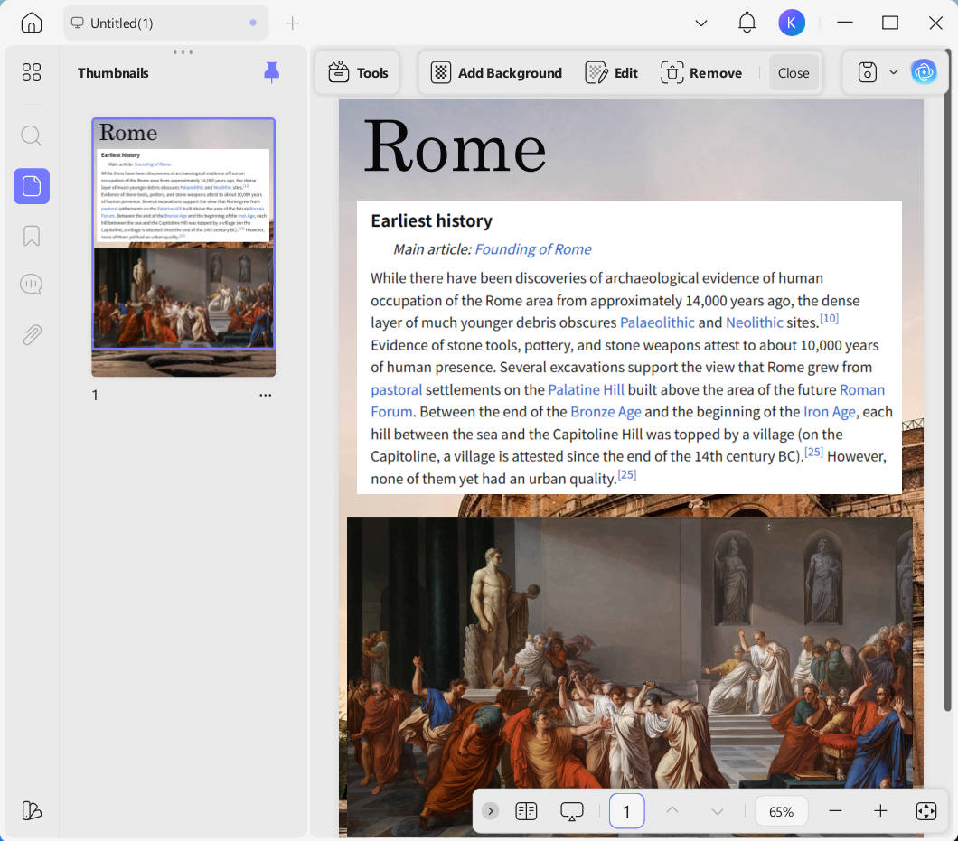remove image background before