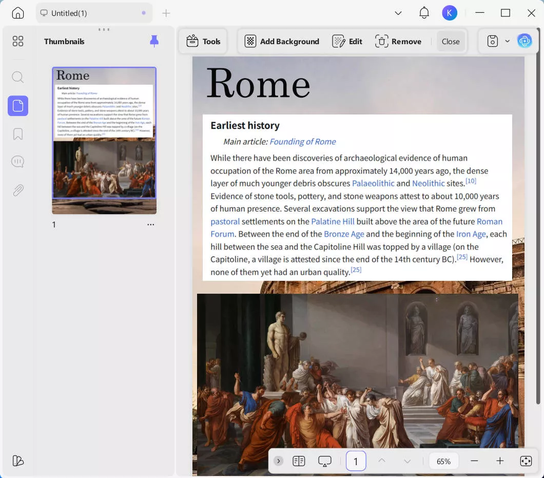 remove image background before