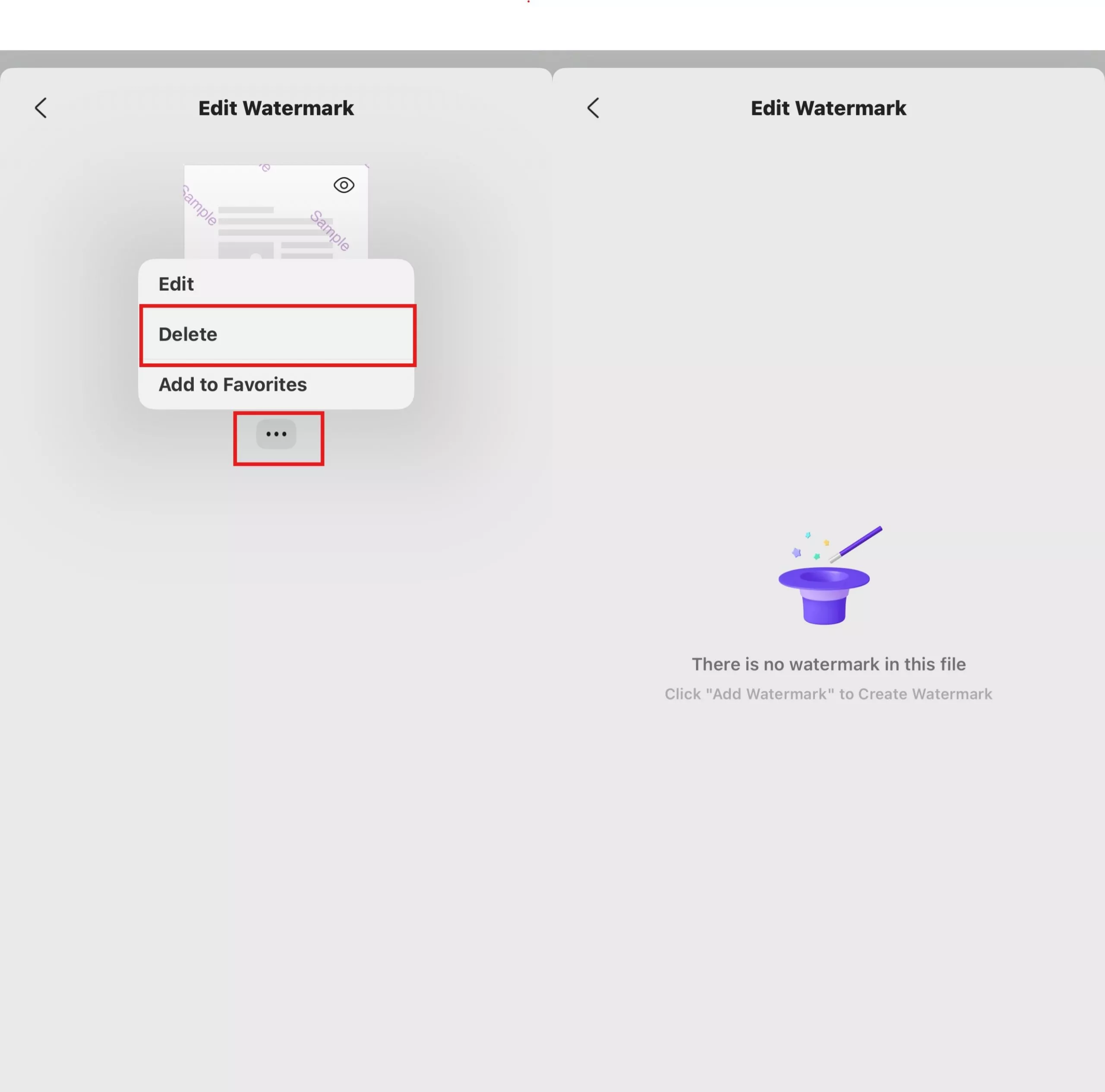 remove watermark on updf mobile 2