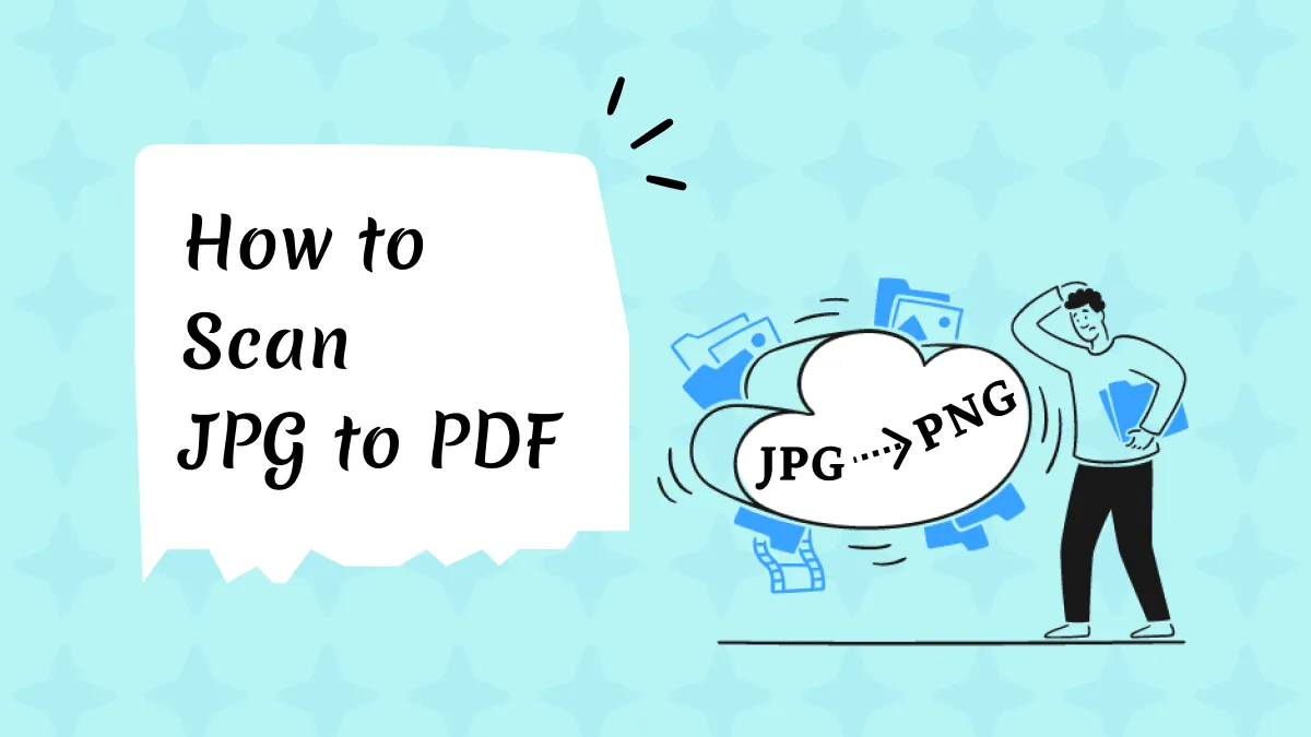 How to Scan JPG to PDF